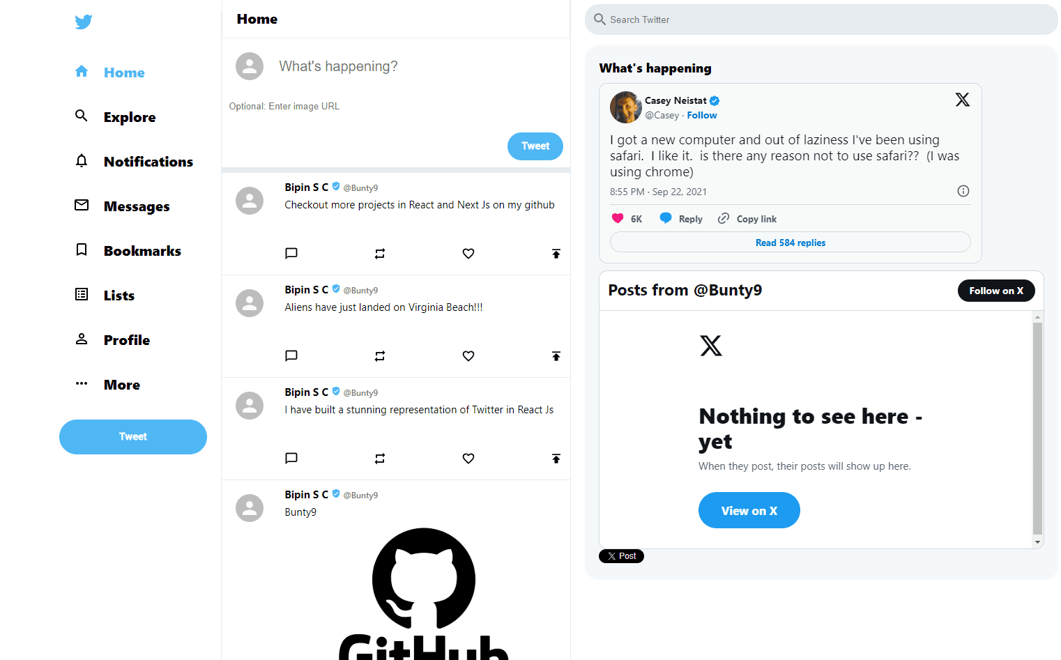 Twitter Clone
